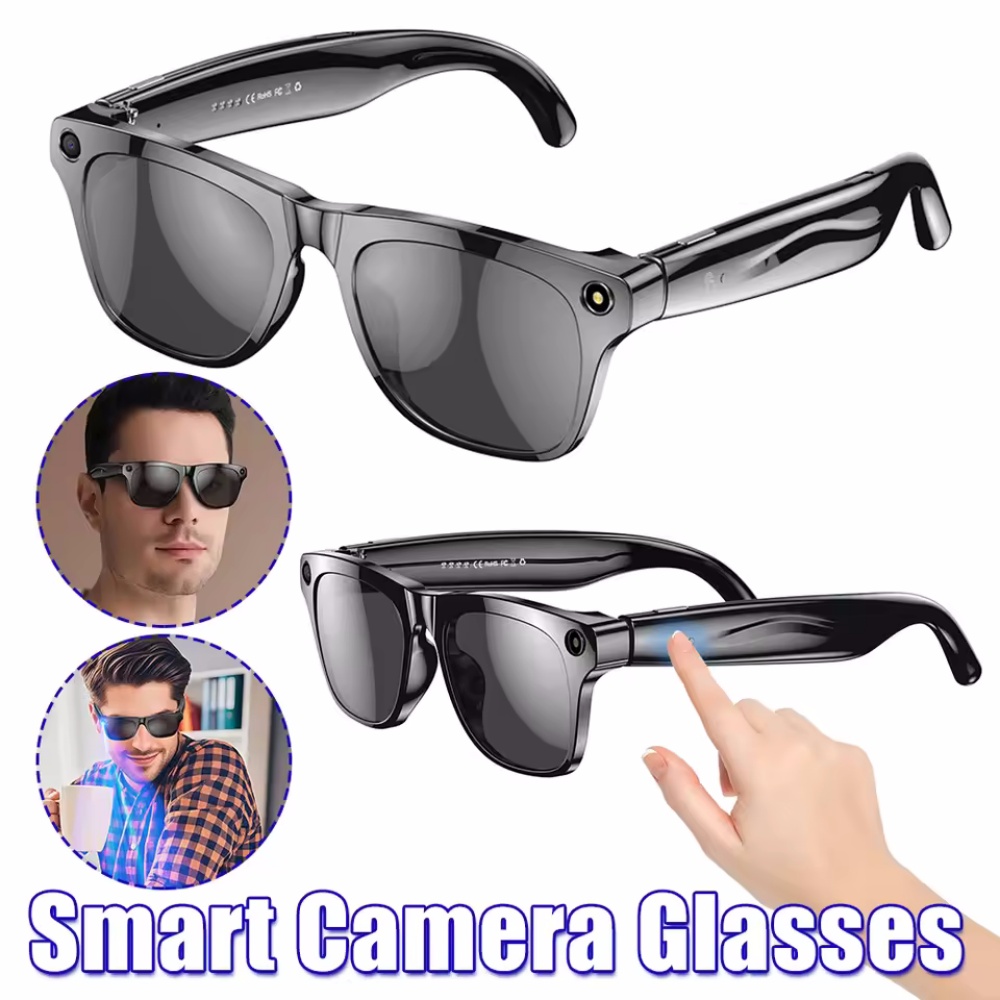 Smart Glasses Lens - Occhiali intelligenti Fotocamera AI HD Mini